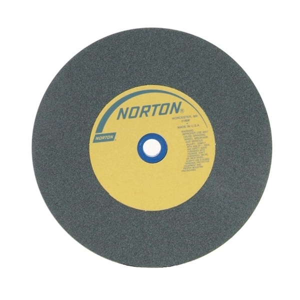 Norton Co Bench and Pedestal Wheel, Type 1 - Silicon Carbide for Non-Metal, 10 x 1 x 1-1/4 Med 662531-60366 - main